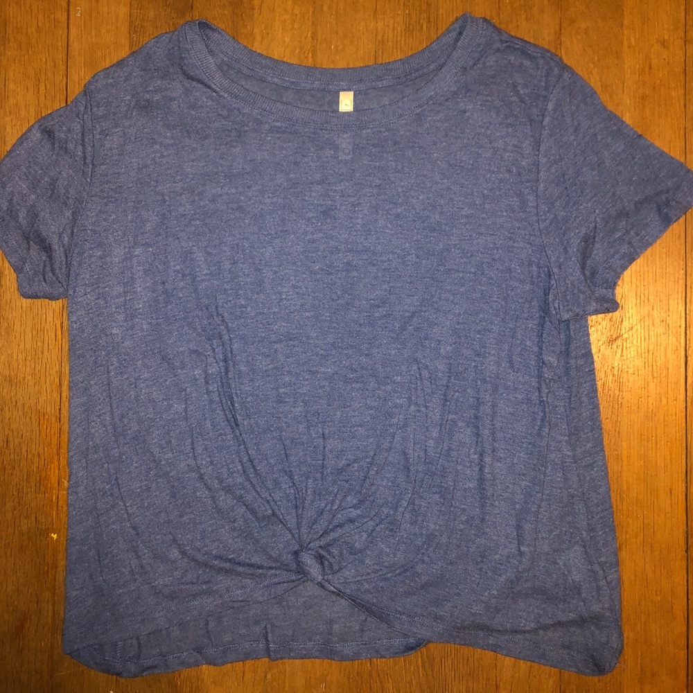 Women’s Blue Soft Shirt (Ties in front)